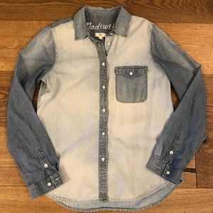 Madewell Two-Toned Chambray Shirt